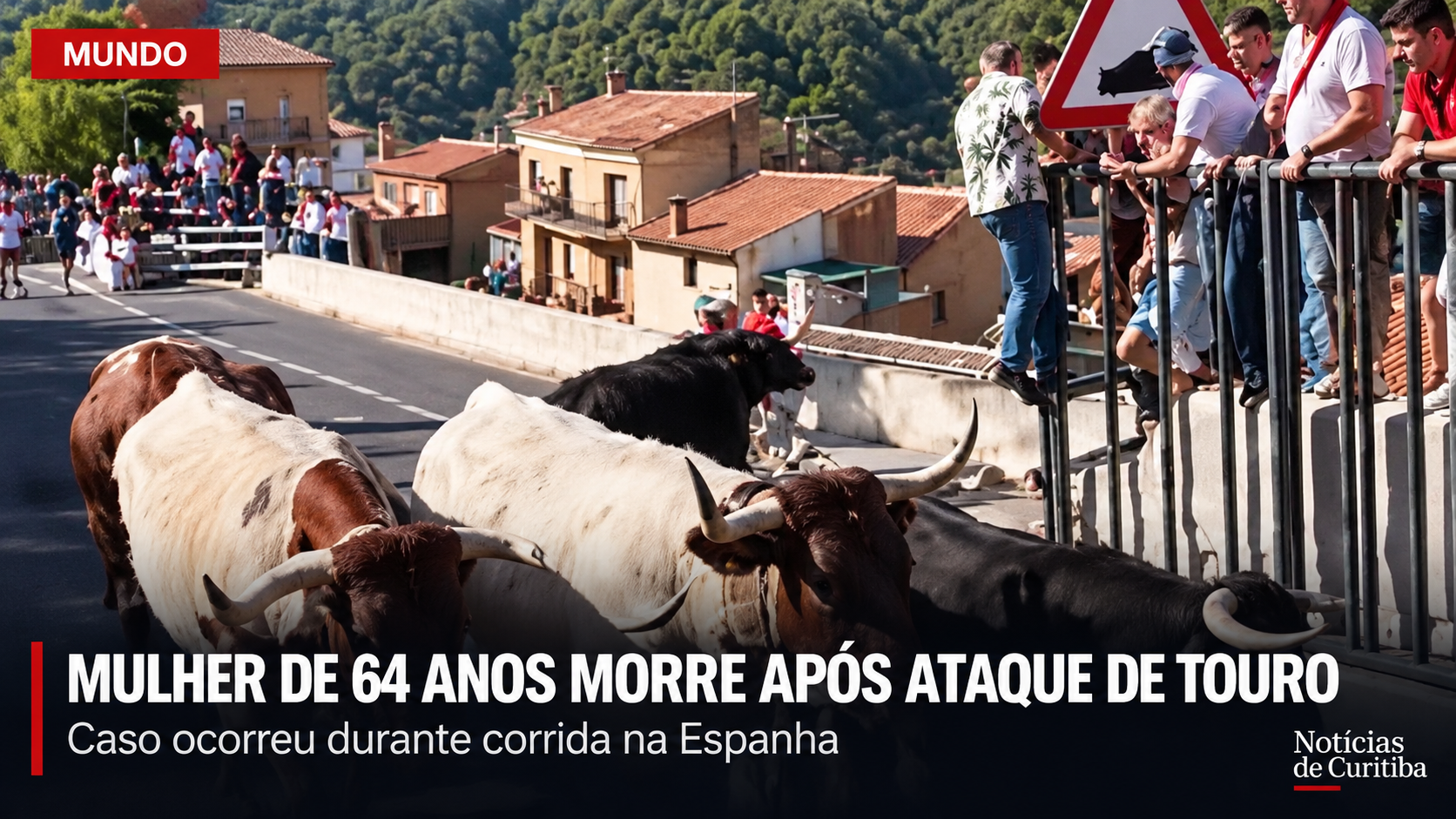 Mulher de 64 anos morre após ataque de touro durante corrida tradicional na Espanha; veja vídeo