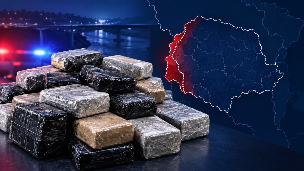 PF e BPFron apreendem 626,5 kg de maconha em área de mata no Paraná