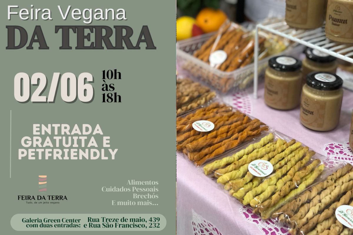 Segunda foto da reportagem: Feira vegana reúne gastronomia e produtos sustentáveis neste domingo no Largo da Ordem